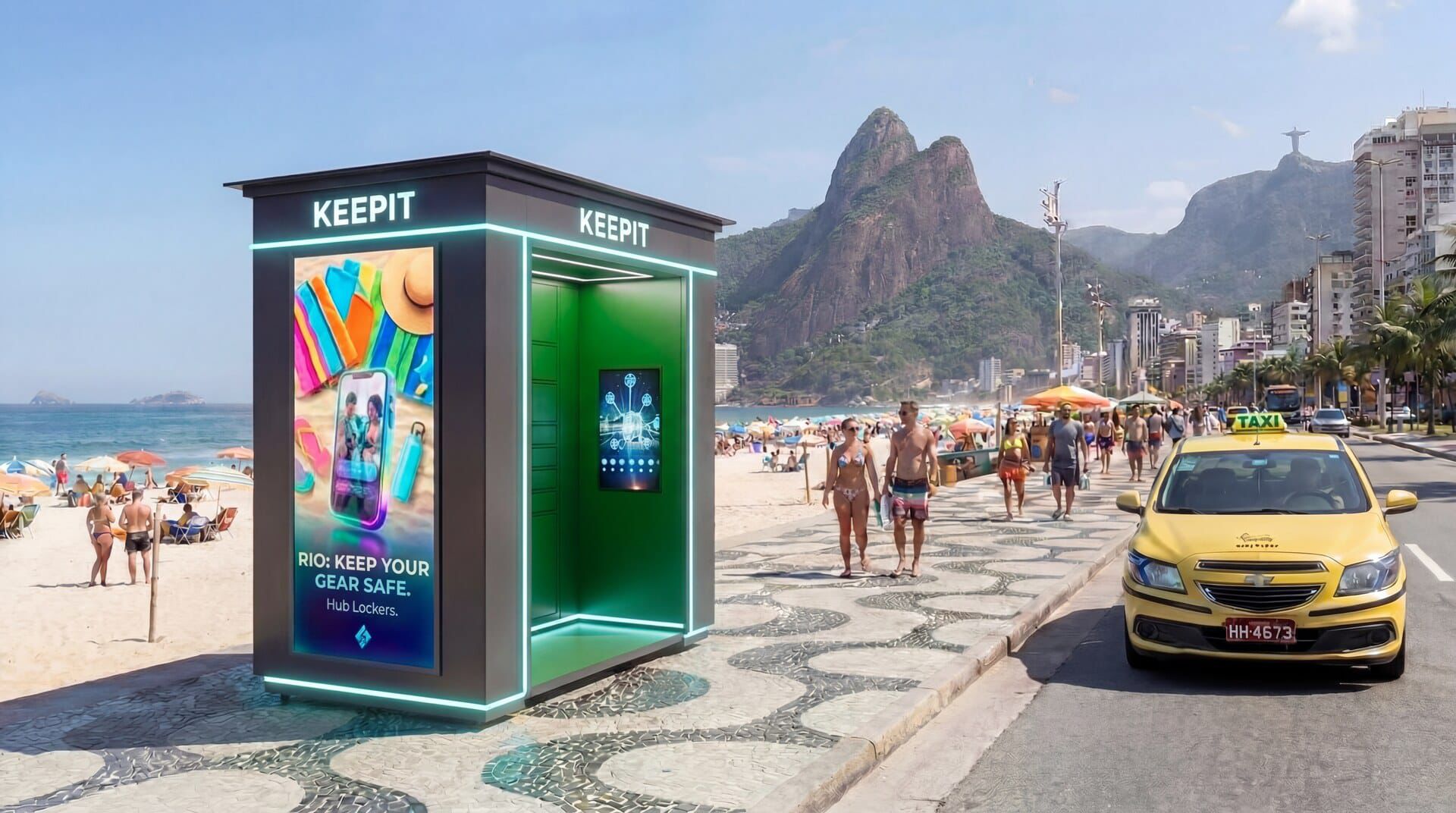 Hub KEEPIT design com publicidade
